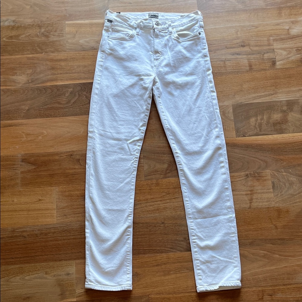 Citizens Of Humanity “Harlow High Rise” White Jeans